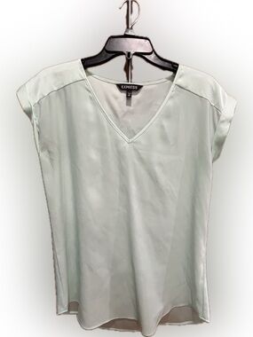 Express V-Neck Cap Sleeve Blouse S